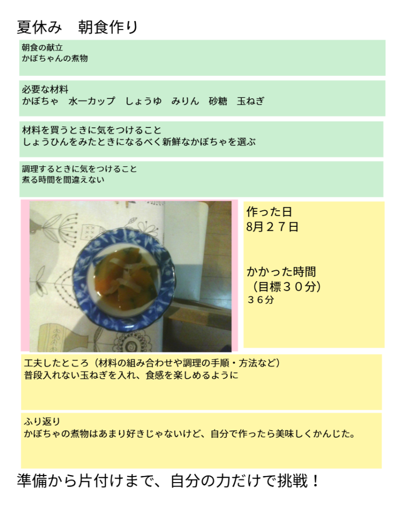 ６年１組_家庭科_岡本 正彦_2025年6月11日のノート (5)