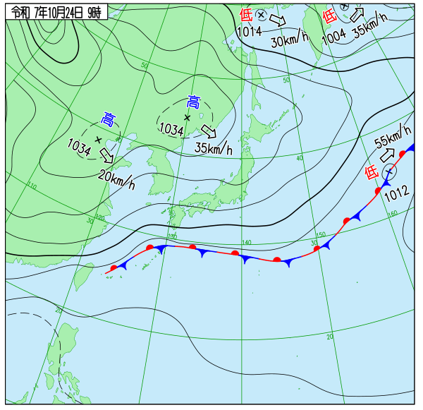 天気図10.24