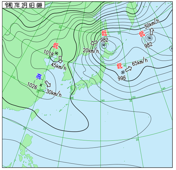 2.6天気図