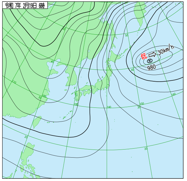 2.19天気図