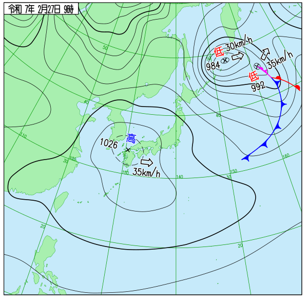 2.27天気図